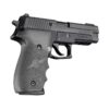 Hogue Overmolded Rubber Grip Handgun Grips for Sig Sauer P226 Slate Grey with Finger Grooves - Precision Shot Firearms