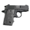 Hogue Overmolded Rubber Grip Handgun Grips for Sig Sauer P238 Slate Grey with Finger Grooves - Precision Shot Firearms