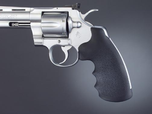 Hogue Colt Python Rubber MonoGrips - Black - Precision Shot Firearms