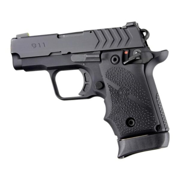 Hogue Overmolded Rubber Grip for Springfield 911 .380 Ambi Safety Black - Precision Shot Firearms
