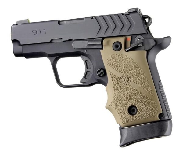 Hogue Ambi Safety Rubber Grip for Springfield Armory 911- FDE - Precision Shot Firearms