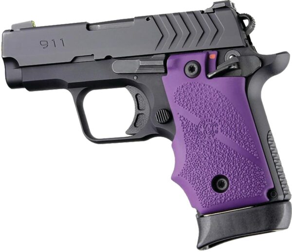 Hogue Ambi Safety Rubber Grip for Springfield Armory 911- Purple - Precision Shot Firearms