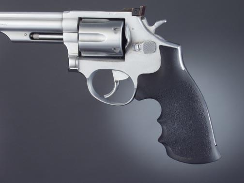 Hogue Taurus Medium and Large Frame Square Butt Rubber Grips - Black - Precision Shot Firearms