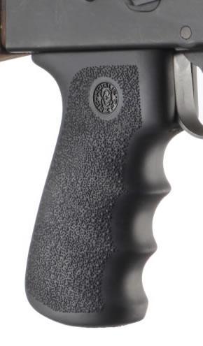 Hogue AK-47 Rubber Grips with Finger Grooves Black - Precision Shot Firearms