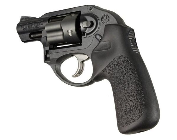 Hogue Ruger LCR/LCRx: Black Rubber Tamer Cushion Grip without Finger Grooves - Precision Shot Firearms