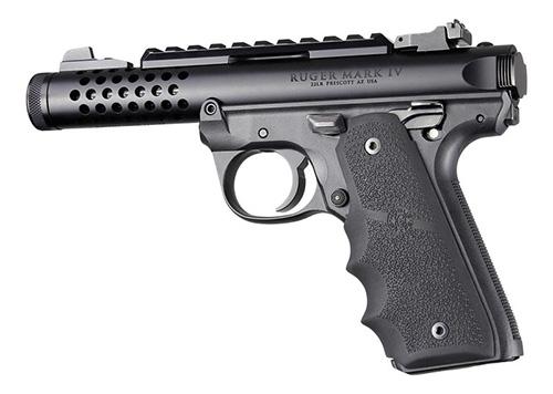 Hogue Ruger 22/45 MKIV Rubber Grip with Finger Grooves Black - Precision Shot Firearms