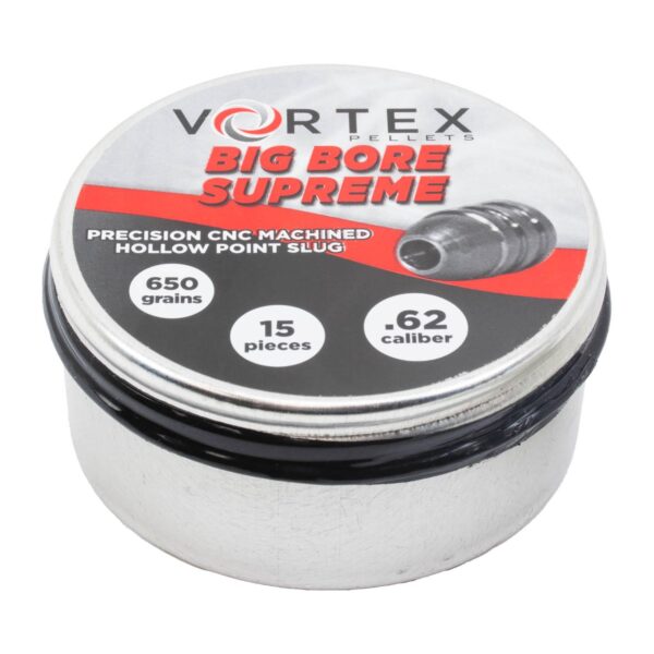Vortex Big Bore Supreme Air Rifle Pellets .62 cal 650 gr 15/ct - Precision Shot Firearms
