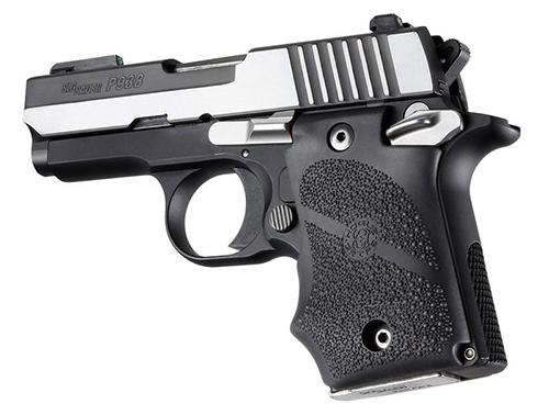Hogue Ambi Safety Rubber Grip with Finger Grooves for SIG Sauer P938 Black - Precision Shot Firearms