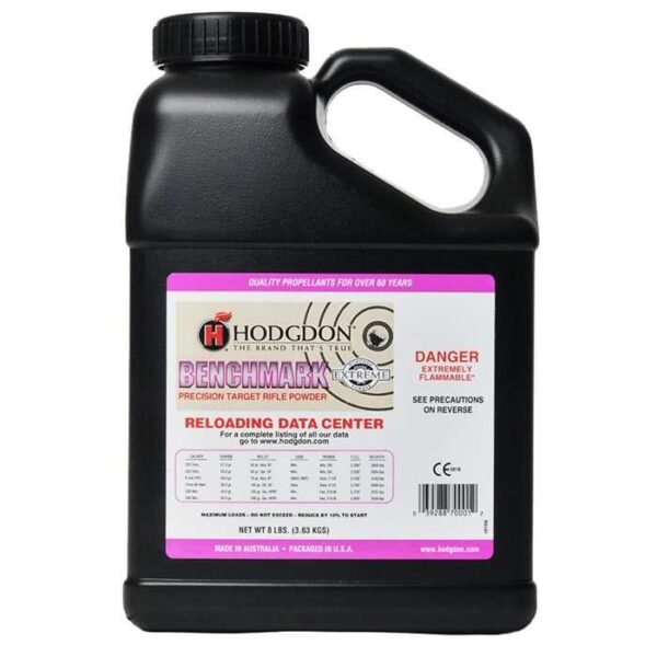 Hodgdon Extreme Benchmark Rifle Powder 8 lbs - Precision Shot Firearms