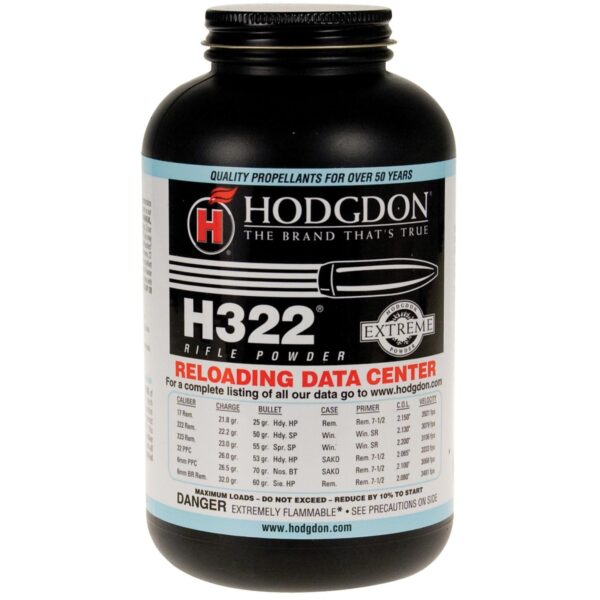 Hodgdon Extreme H322 Rifle Powder 1 lbs - Precision Shot Firearms