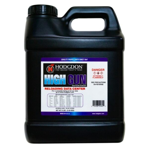 Hodgdon High Gun Shotgun/Pistol Powder - 8lbs - Precision Shot Firearms