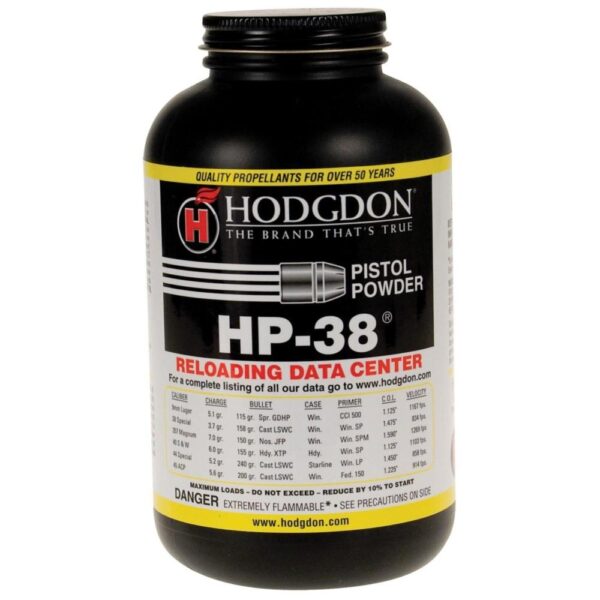Hodgdon HP-38 Spherical Handgun Powder 1 lbs - Precision Shot Firearms