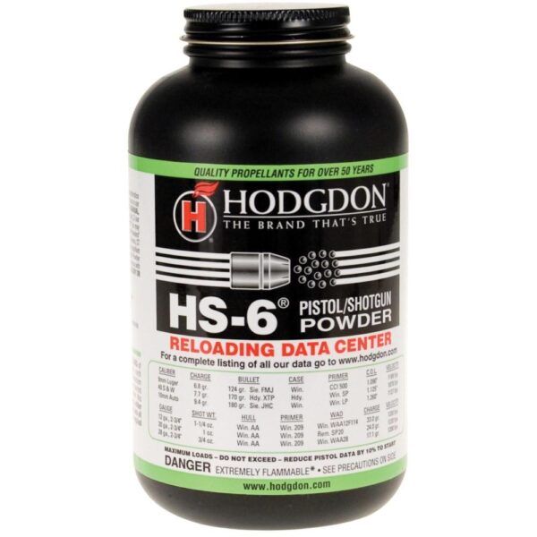 Hodgdon HS-6 Spherical Shotshell & Handgun Powder 1 lb - Precision Shot Firearms