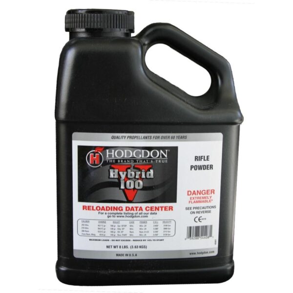Hodgdon Hybrid 100V Spherical Rifle Powder 8 lbs - Precision Shot Firearms