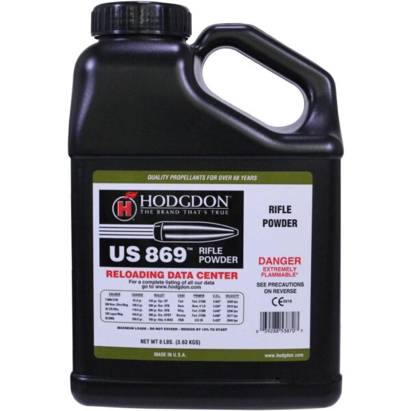 Hodgdon US 869 Spherical Rifle Powder 8 lbs - Precision Shot Firearms