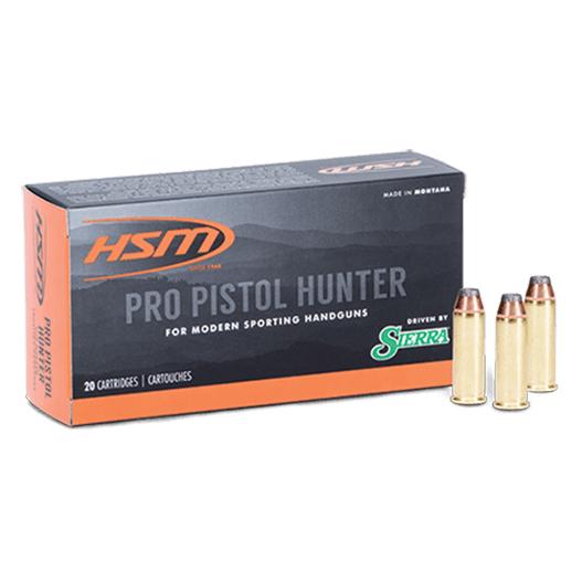 HSM Pro Pistol Hunter Handgun Ammunition 10mm Auto 180gr JHP 20/ct - Precision Shot Firearms