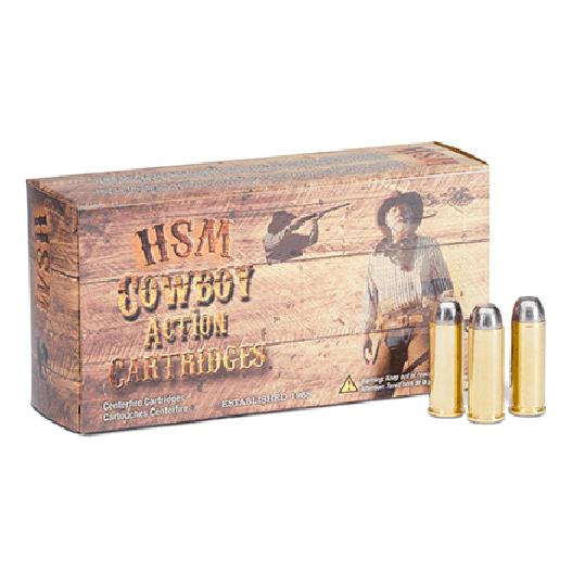 HSM Cowboy Action Hard lead Handgun Ammunition 32-40 Win. 170gr RNFP 850 fps 20/ct - Precision Shot Firearms