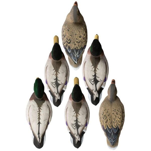 Higdon Outdoors Battleship Mallard Flocked Heads 6pk - Precision Shot Firearms