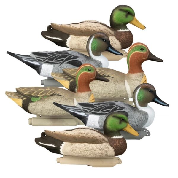 Higdon Late Season Puddle Pack Standard Foam Drakes 2 Mallard 2 Pintails 2 GW Teal 6/ct - Precision Shot Firearms