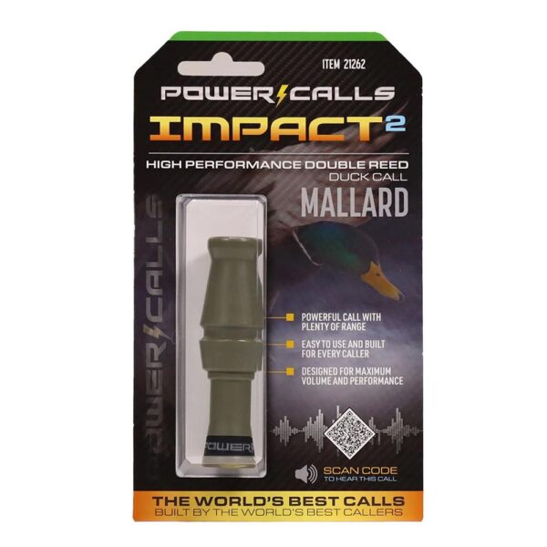 Power Calls Impact2 Mallard Duck Mouth Call OD Green - Precision Shot Firearms