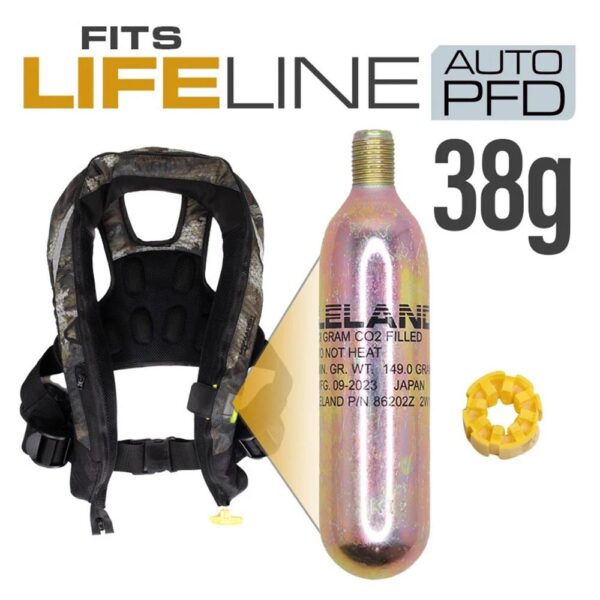 MOmarsh Lifeline Auto 38g Life Vest Replacement C02 Cartridge - Precision Shot Firearms