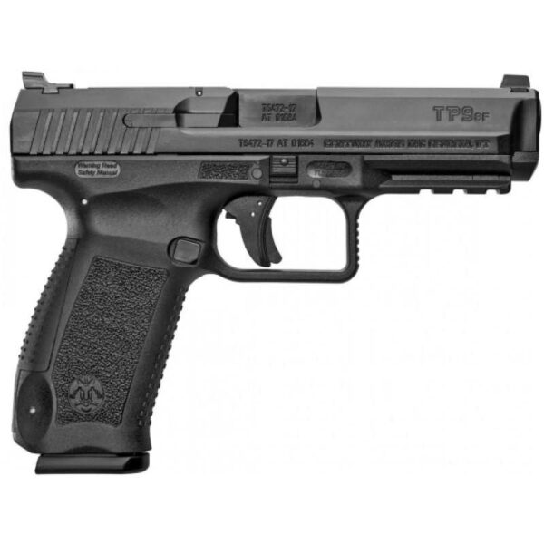 Canik TP9SF Handgun 9mm Luger 18/rd Magazines (2) 4.46" Barrel Black with Holster and Backstraps - Precision Shot Firearms