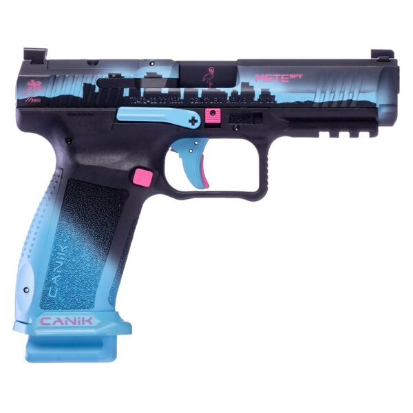 Century Arms Signature Series Canik METE SFT Miami Nights Black Handgun 9mm Luger 18&20rd Magazines 4.46" Barrel - Precision Shot Firearms
