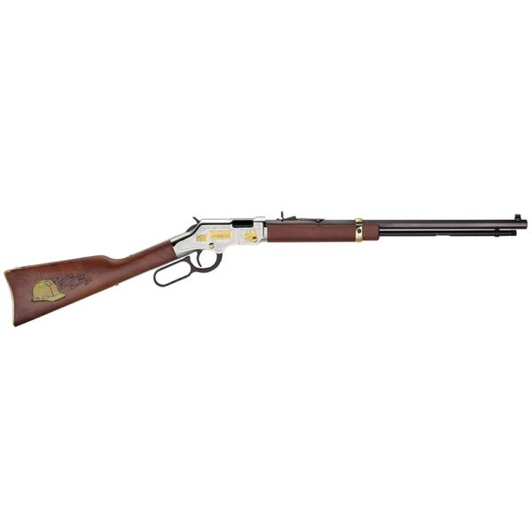 Henry Golden Boy American Construction Industry Tribute Edition Rifle .22 S/L/LR 16rd Capacity 20" Octagon Barrel Engraved Wood Stock - Precision Shot Firearms