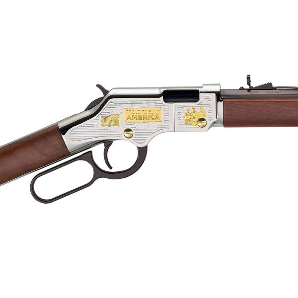 Henry Golden Boy American Construction Industry Tribute Edition Rifle .22 S/L/LR 16rd Capacity 20" Octagon Barrel Engraved Wood Stock - Precision Shot Firearms