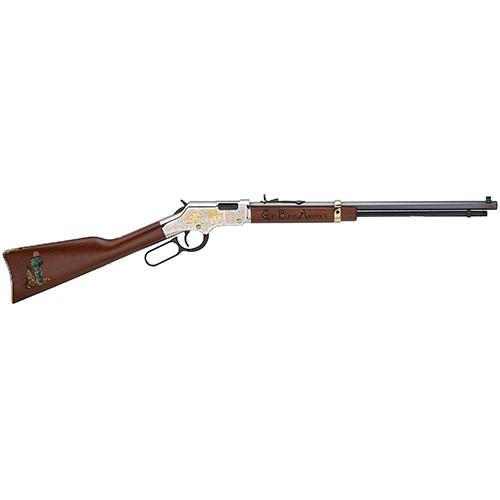 Henry Golden Boy Rifle .22 S/L/LR 16rd LR/21rd S Magazine 20" Barrel Walnut God Bless America Edition - Precision Shot Firearms