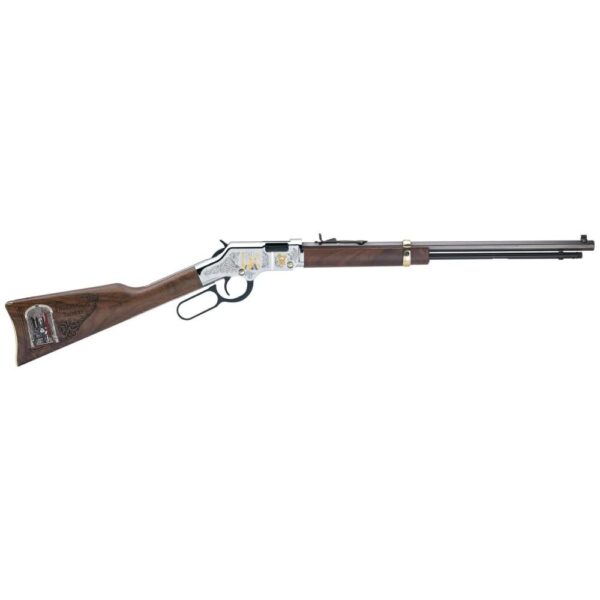 Henry Golden Boy Freemasons Tribute Edition Rifle .22 S/L/LR 16rd LR/21rd S Magazine 20" Barrel Walnut - Precision Shot Firearms