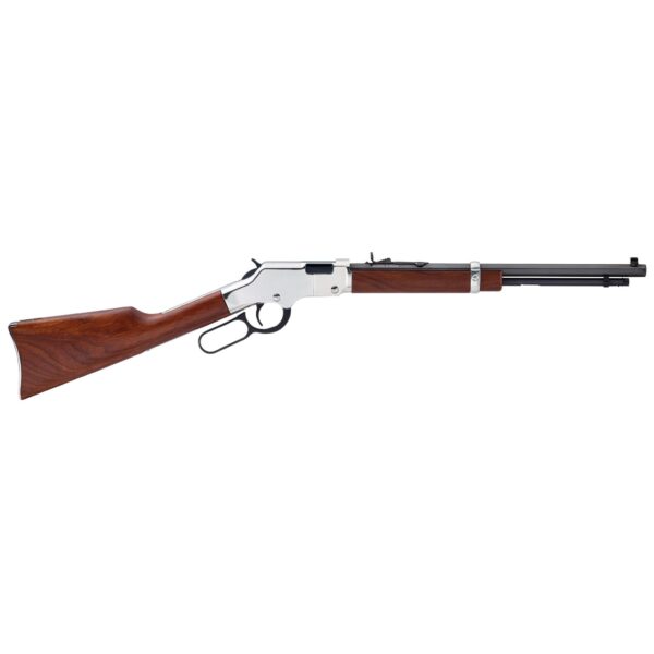 Henry Golden Boy Silver Compact/Short LOP Rifle 22 LR 12rd Capacity 17" Barrel Walnut - Precision Shot Firearms