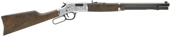 Henry Big Boy Silver Deluxe Engraved .45 Colt Rifle 10rd Magazine 20" Barrel Walnut - Precision Shot Firearms