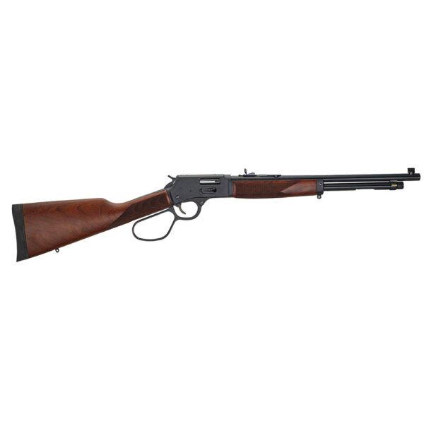 Henry Big Boy Steel w/Side Gate Rifle .44 Mag/.44 Spl 10rd Capacity 20" Round Barrel Large Loop Lever Walnut Stock - Precision Shot Firearms