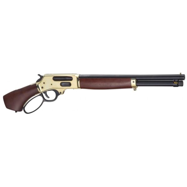 Henry Lever Action Brass Axe 410 GA Shotgun 5rd Magazine 2.5" Chamber 15.14" Barrel Walnut - Precision Shot Firearms