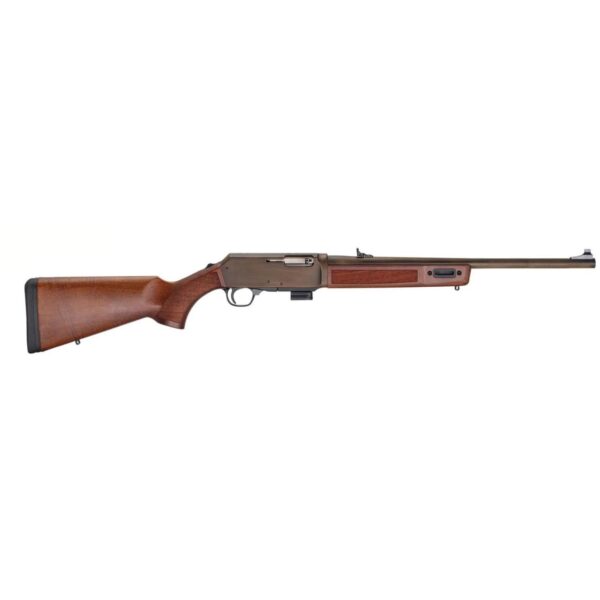 Henry Homesteader M-LOK Brushed Bronze Rifle 9mm Luger 10rd Magazine(1) 16.37" Non-Threaded Barrel Walnut Glock Magazine Well - Precision Shot Firearms