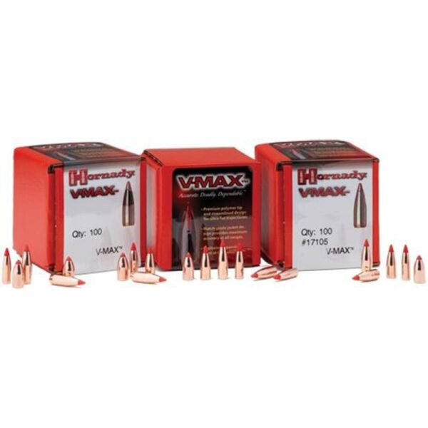 Hornady V-MAX Bullets .17 cal .172" 20 gr V-MAX 100/ct - Precision Shot Firearms