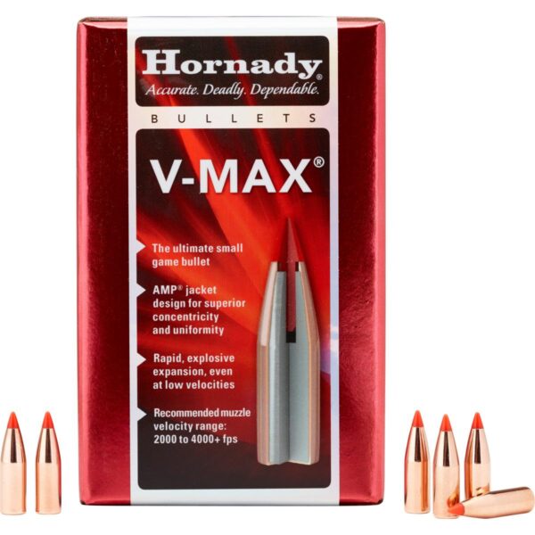 Hornady V-Max Varmint Rifle Bullets 5.45 cal .2215 60gr V-MAX 100/ct - Precision Shot Firearms