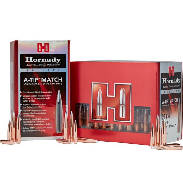 Hornady A-Tip Match Rifle Bullets 22 cal .224" 76 gr 100/ct - Precision Shot Firearms