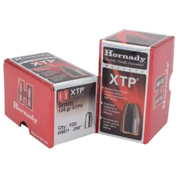 Hornady Handgun Bullets 9mm .355" 124 gr XTPHP 100/ct - Precision Shot Firearms