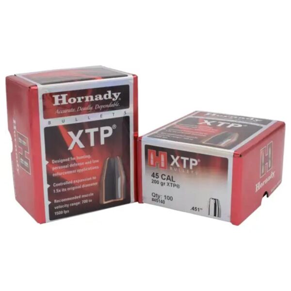 Hornady Handgun Bullets .45 cal .451" 200 gr XTPHP w/out Cannelure 100/ct - Precision Shot Firearms