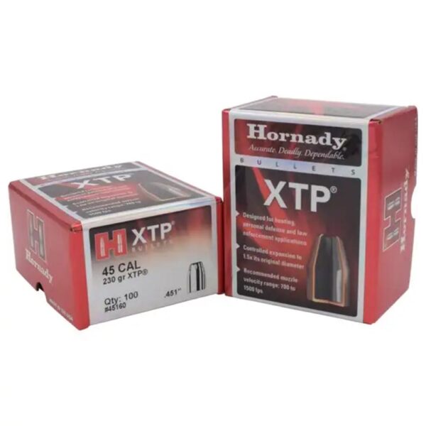 Hornady Handgun Bullets .45 cal .451" 230 gr XTPHP 100/ct - Precision Shot Firearms