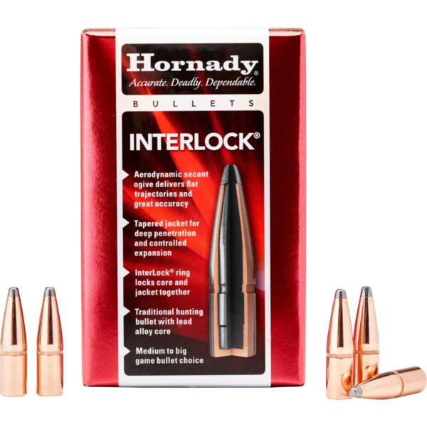 Hornady Interlock Rifle Bullets .45 cal .452" 245 gr SP Interlock (.450 Bushmaster) 50/ct - Precision Shot Firearms