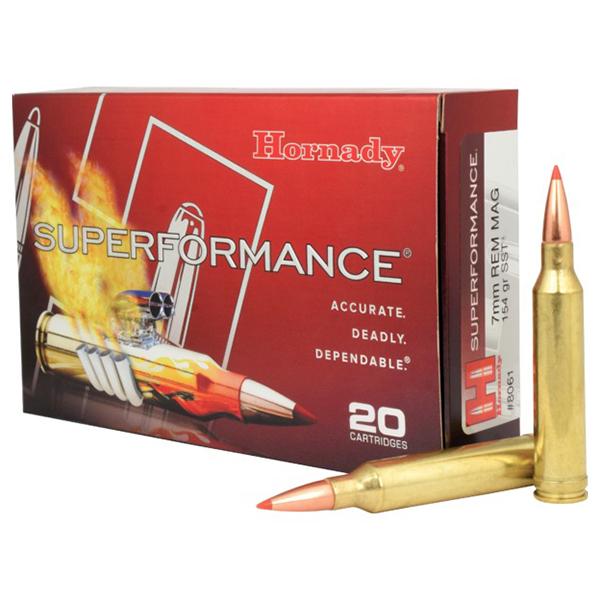Hornady Superformance Rifle Ammunition 7mm Rem Mag 154 gr SST 3100 fps - 20/box - Precision Shot Firearms