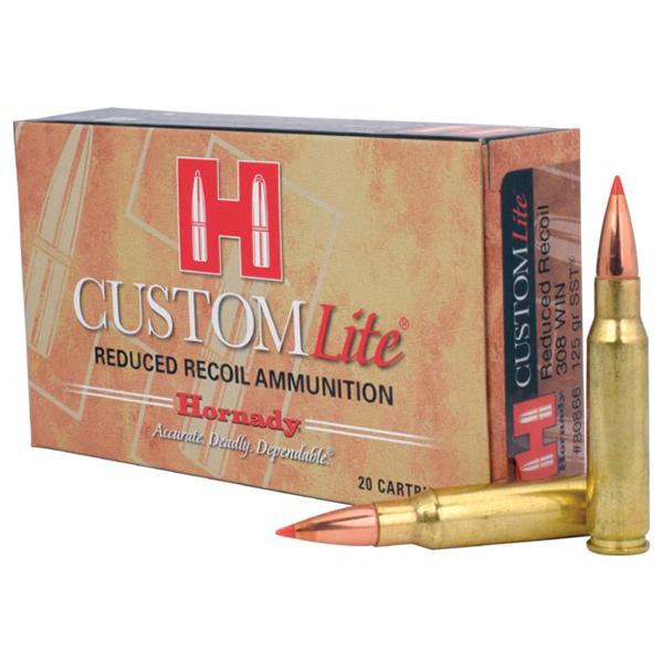 Hornady Custom Lite Rifle Ammunition .308 Win 125 gr SST Custom Lite 20/Box - Precision Shot Firearms
