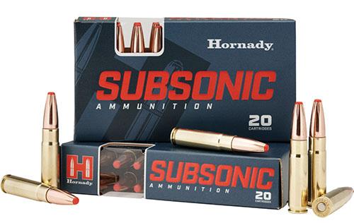 Hornady Subsonic Ammunition .300 BLACKOUT 190 gr SUB-X 1050 fps 20/ct - Precision Shot Firearms