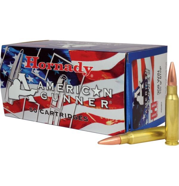 Hornady American Gunner Bulk Rifle Ammuntiton .308 Win 155 gr HP 50/ct - Precision Shot Firearms