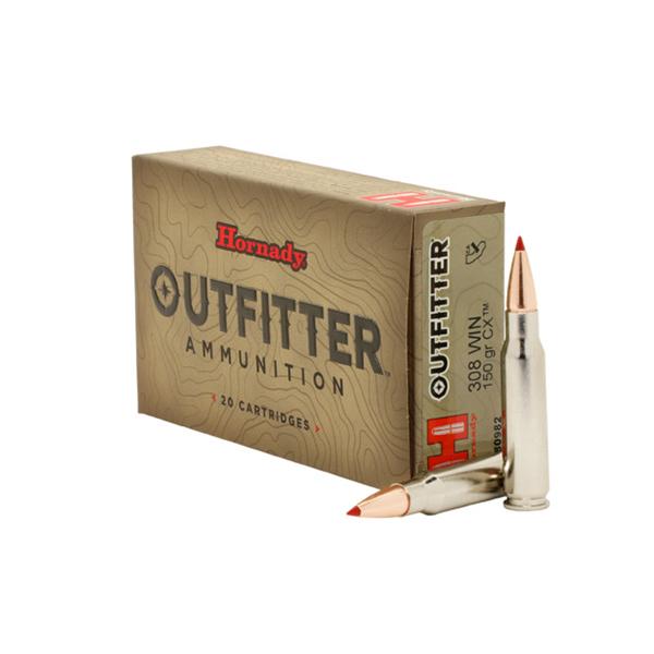 Hornady Outfitter Rifle Ammunition .308 Win 150gr CX OTF 2800 fps 20/ct - Precision Shot Firearms