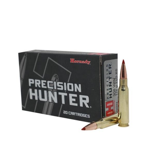 Hornady Precision Hunter Rifle Ammunition .308 Win 178 gr ELD-X 2600 fps 20/ct - Precision Shot Firearms