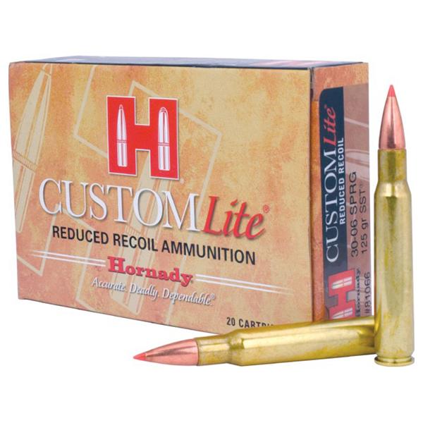 Hornady Custom Lite Rifle Ammunition .30-06 Springfield 125 gr SST Custom Lite 20/Box - Precision Shot Firearms
